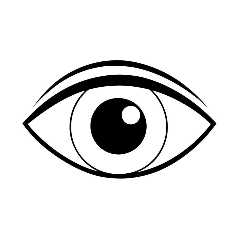 eye, illustration line art vector