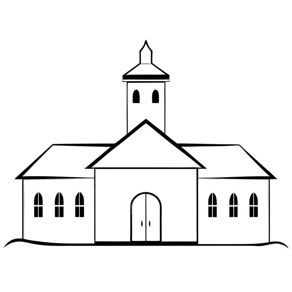 college, illustration line art vector