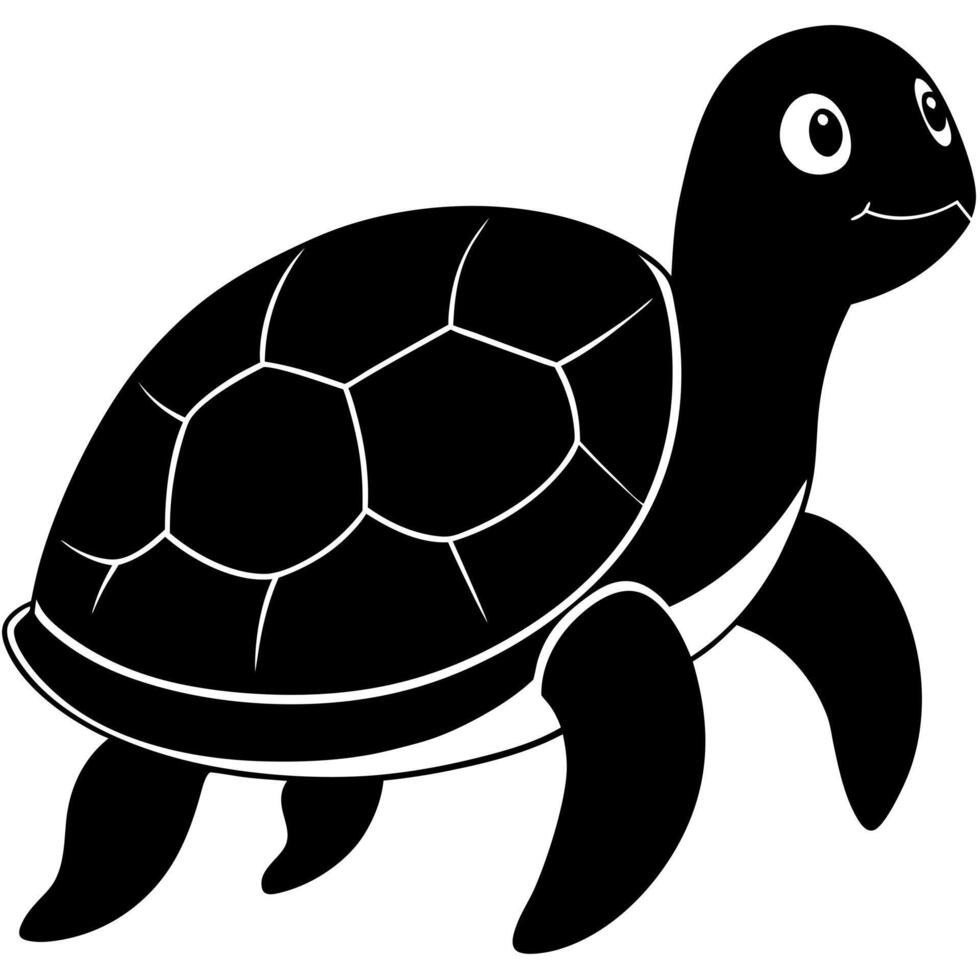 turtle, illustration line art vector