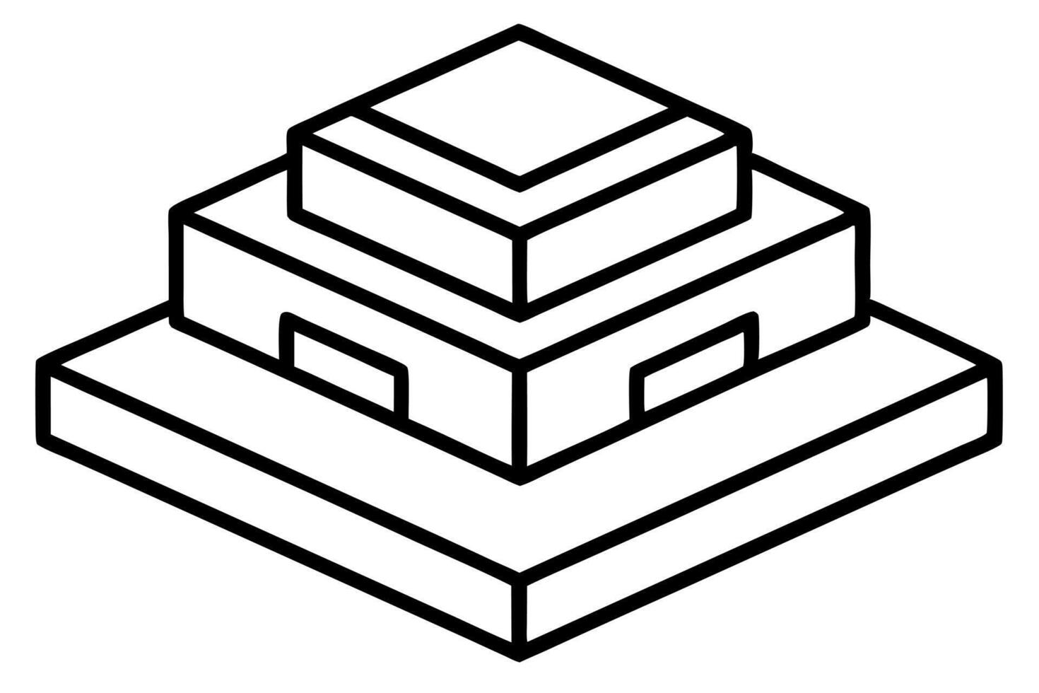 building blocks or a foundationbase symbol, representing strength and stability, vector
