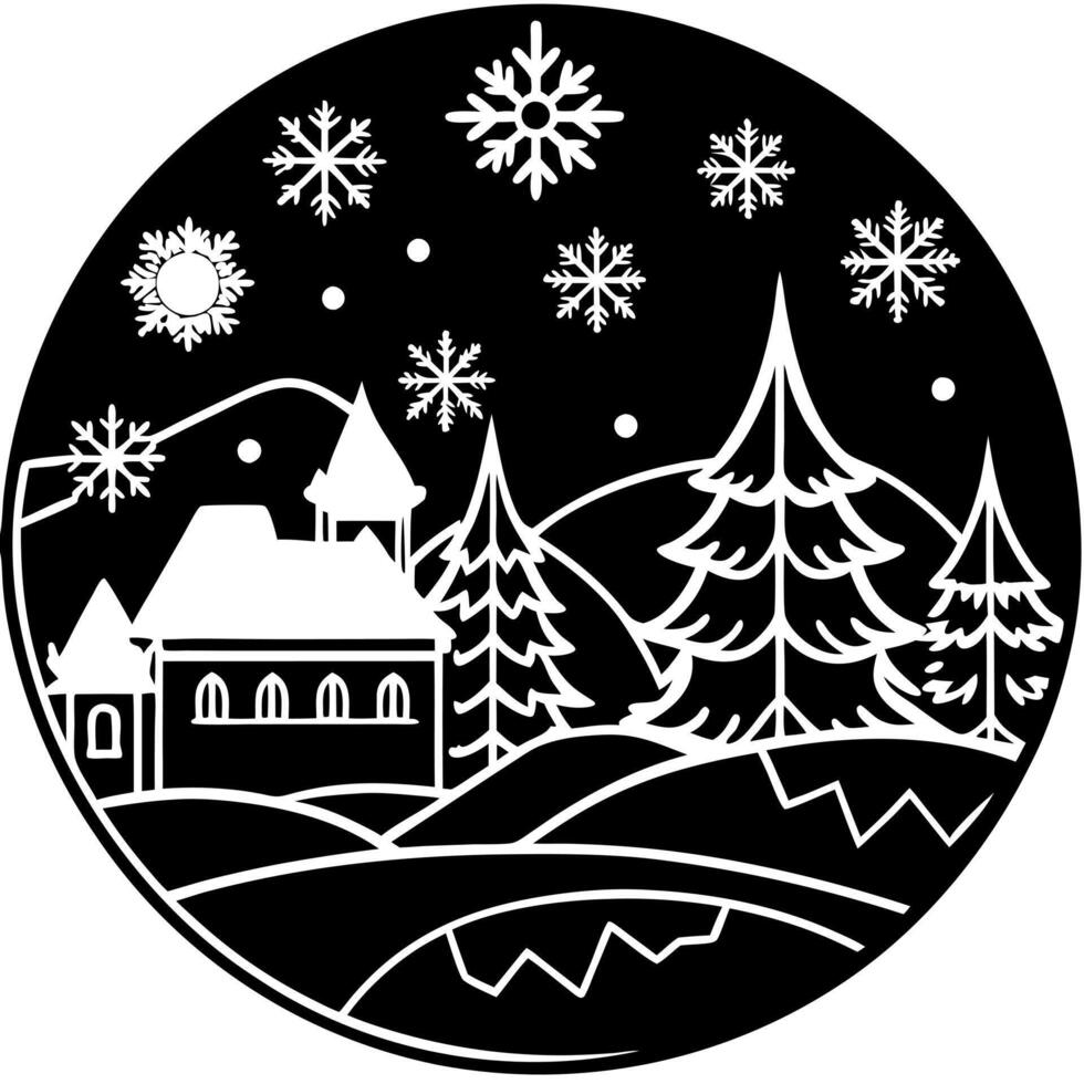 beautiful and awesome backgroundswinter-sublimation silhouette white background, vector
