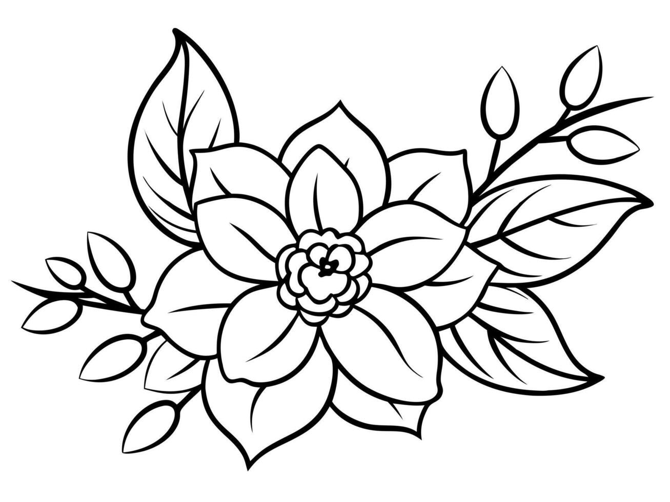 elegant floral illustration pack for boho and rustic wedding designs, illustration line art vector
