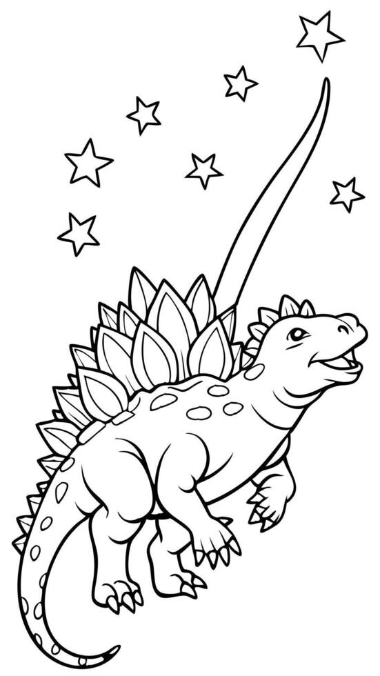 comet surfing dinosaurs a cool ankylosaurus surfing on a comet with a trail of glowing stardust vector