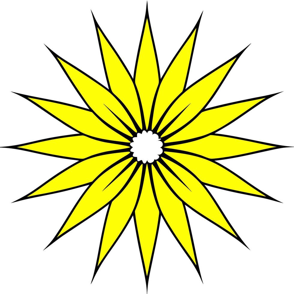 yellow, illustration line art vector