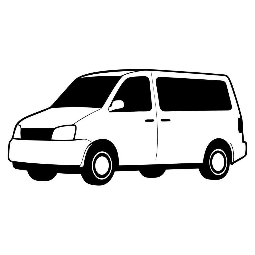 a car, illustration line art vector