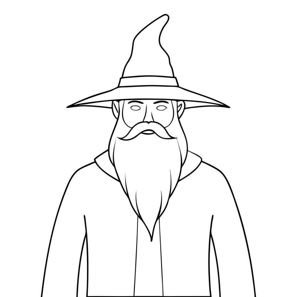 wizard of oz, illustration line art vector