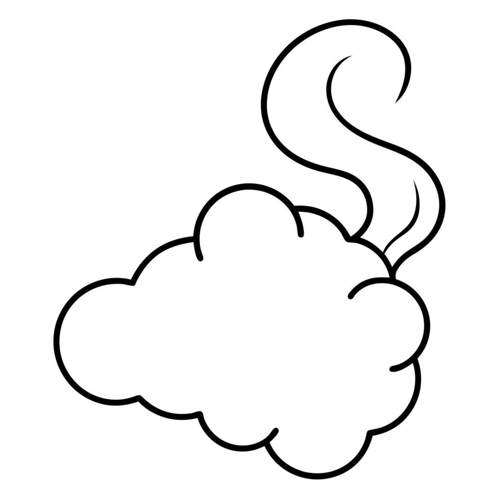 steam, illustration line art vector