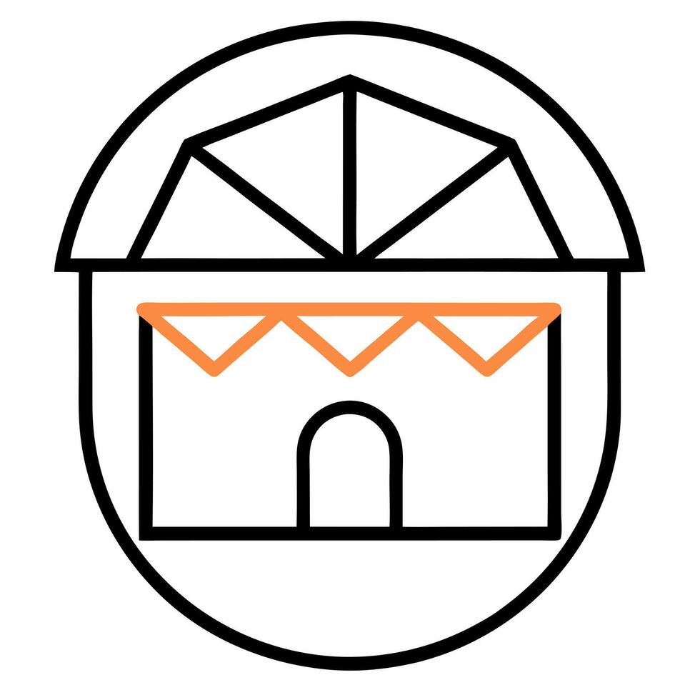 minimalist icon-based logo design for openshop, orange and pink, make minimal design, vector