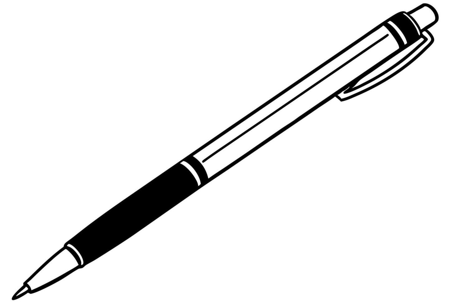 pen, illustration line art vector