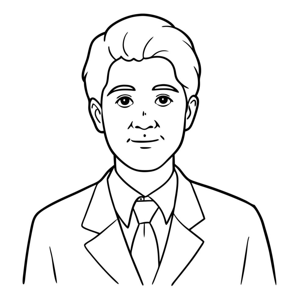 teacher, illustration line art vector