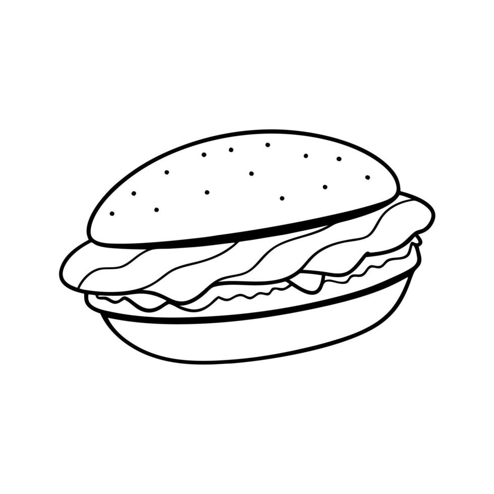 gyro, illustration line art vector