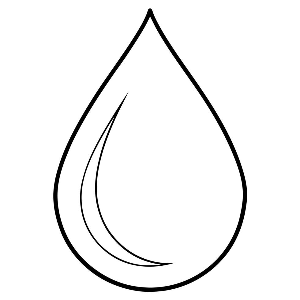 gota de agua, illustration line art vector