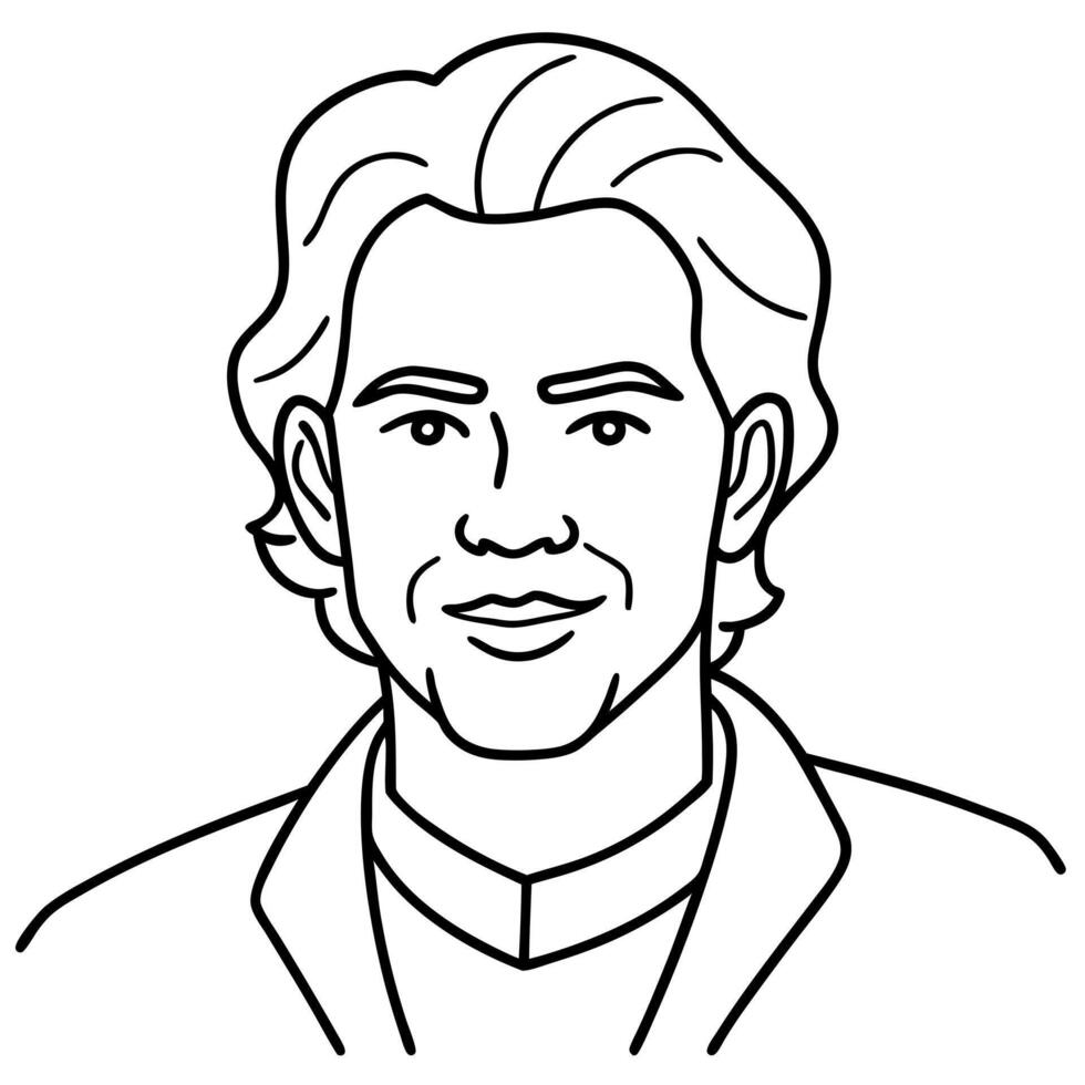 celebrity, illustration line art vector