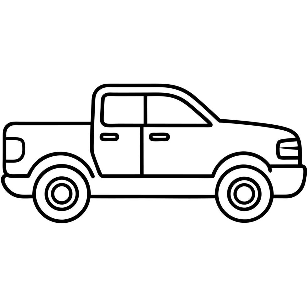 ram 1500, illustration line art vector