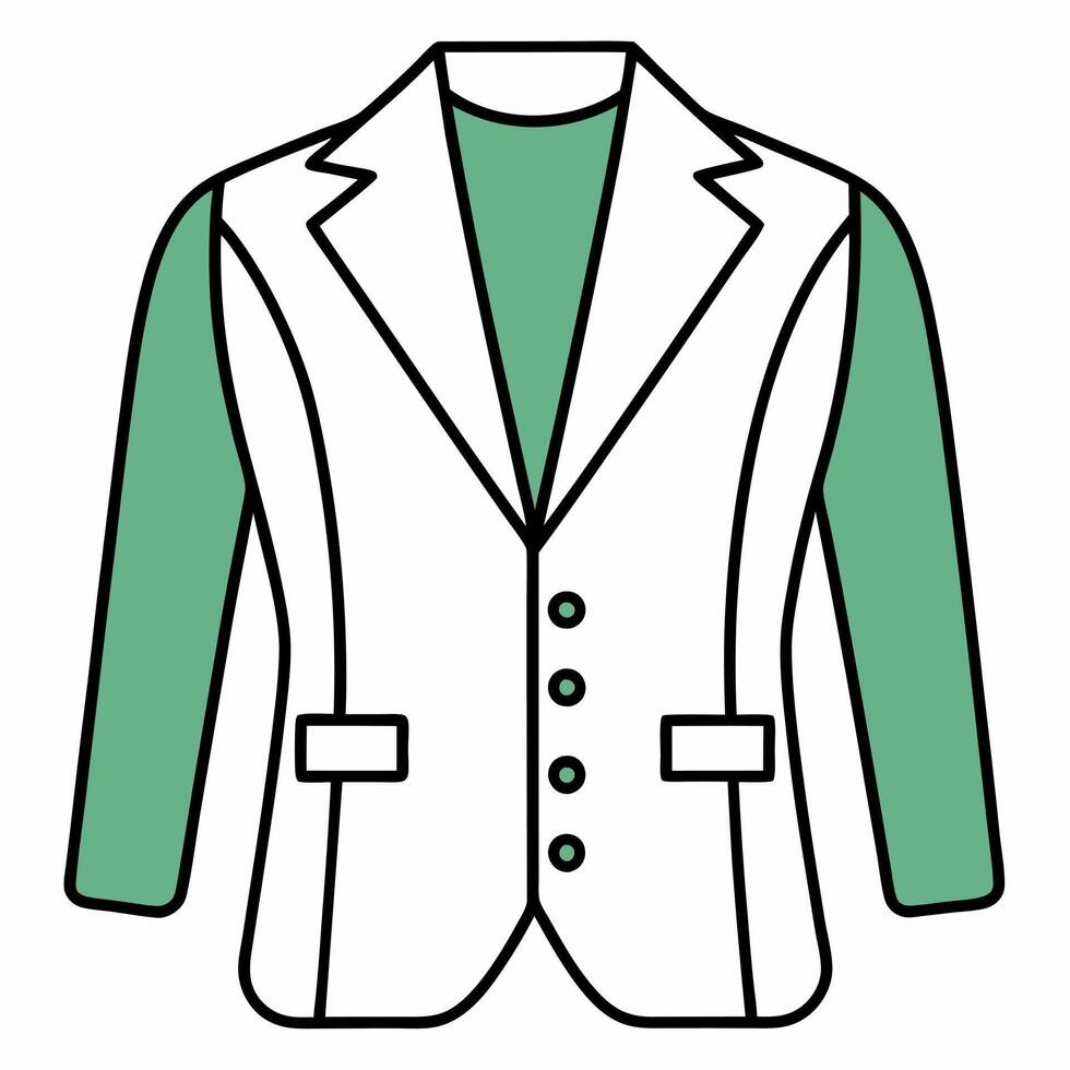 back side of a wedding suit, illustration line art vector