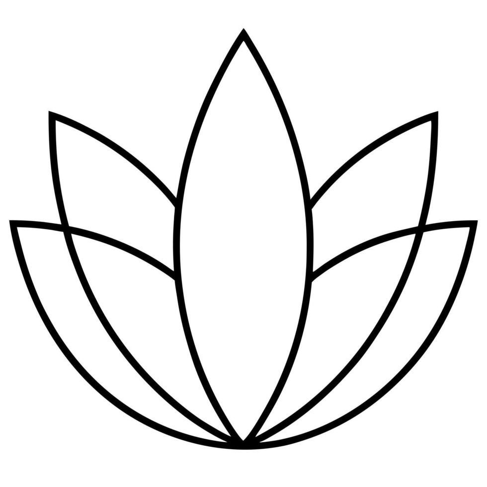 an abstract design of an agave plant with circular-shaped leaves, stylized to fit a modern and vector