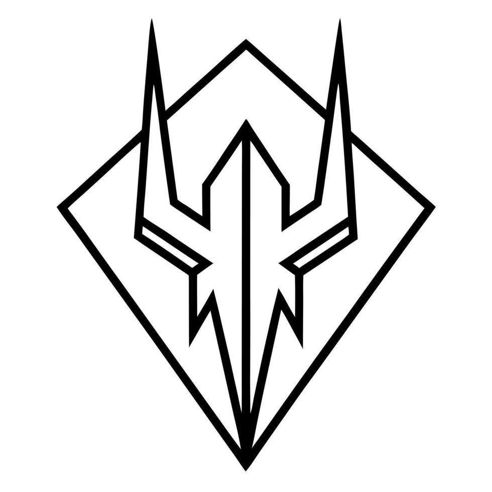 a minimalist angular logo of a claw for a russian private military company, talon solutions, vector