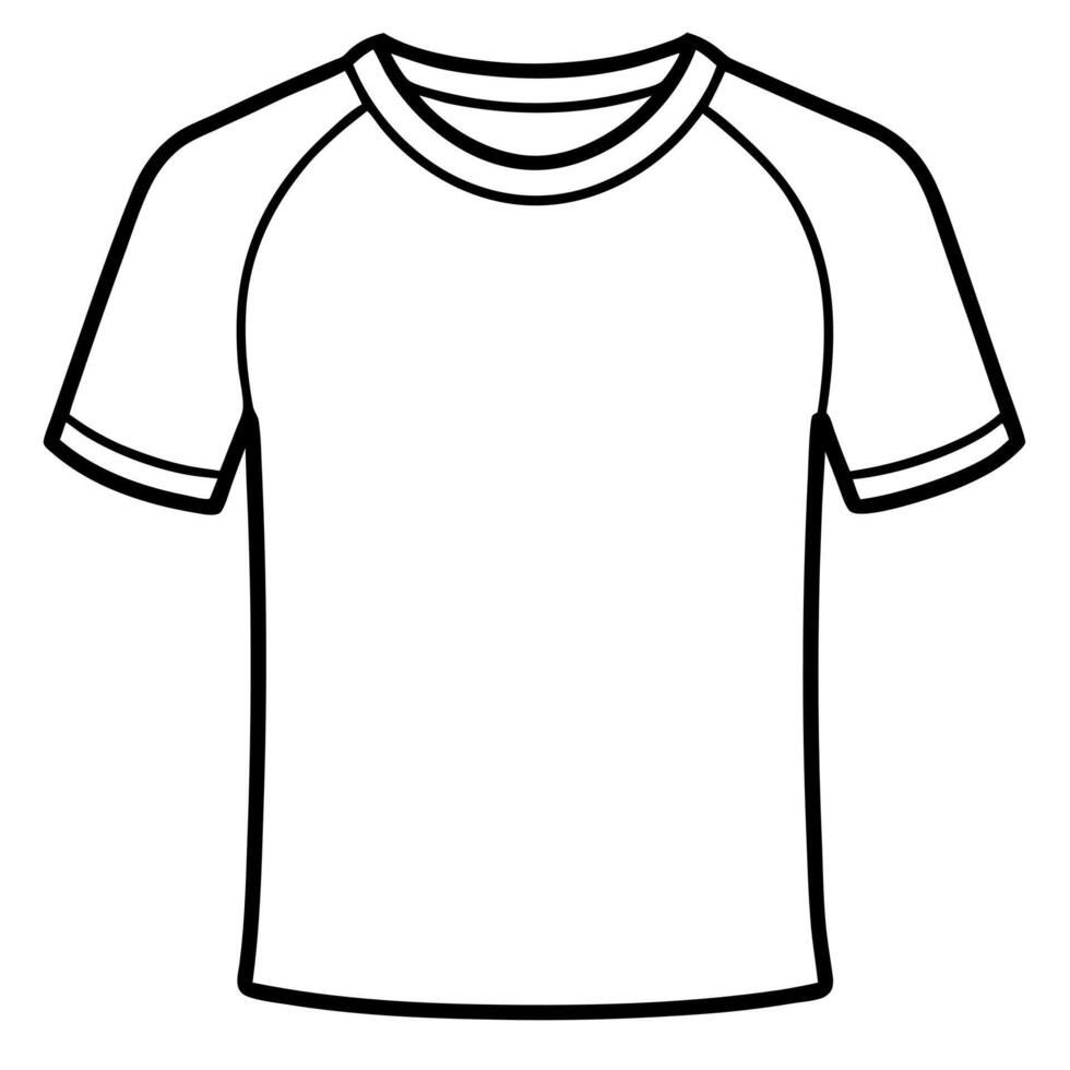 t-shirt, illustration line art vector