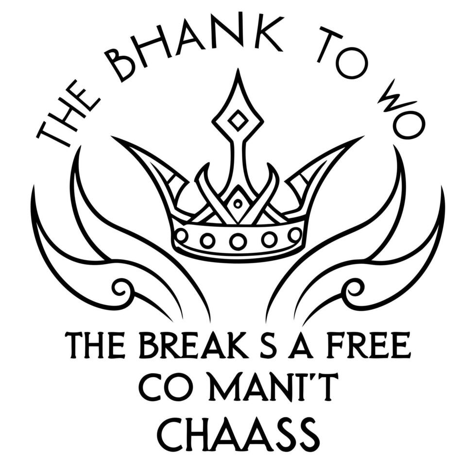 sylvies loki crown emblem and the quote the universe wants to break free, so it manifests chaos vector