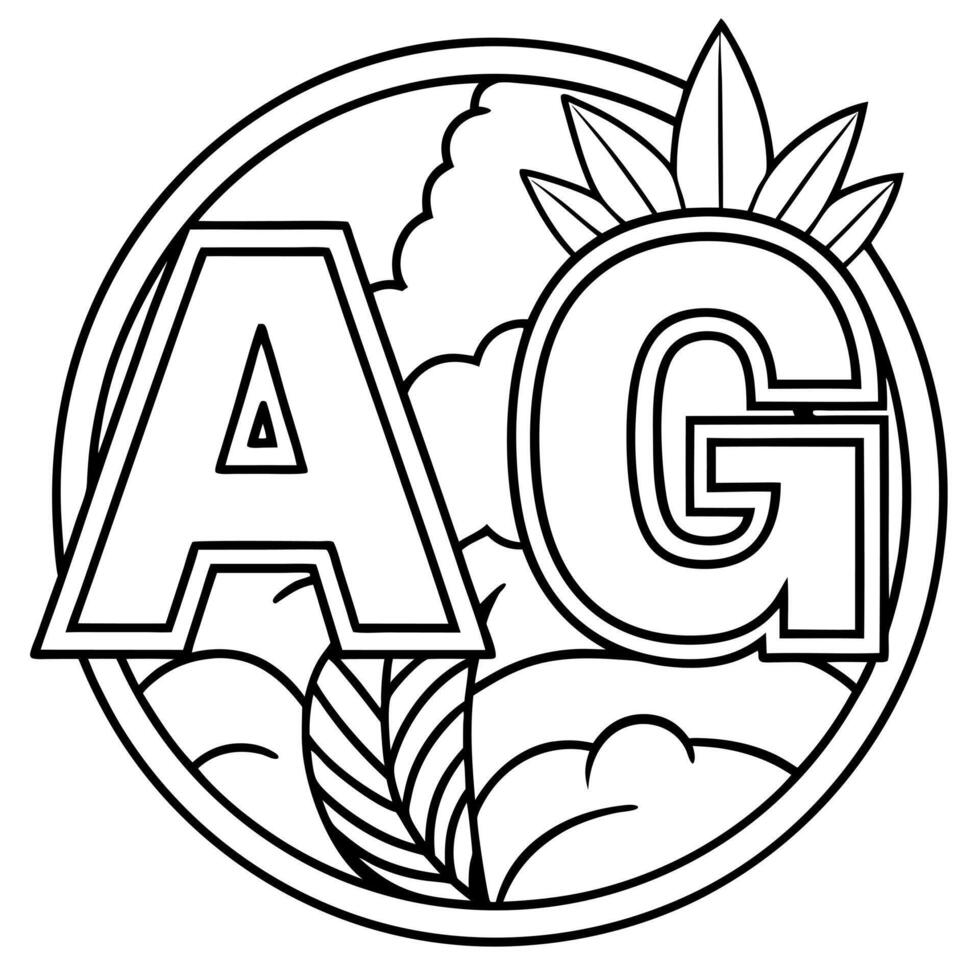 ag, illustration line art vector