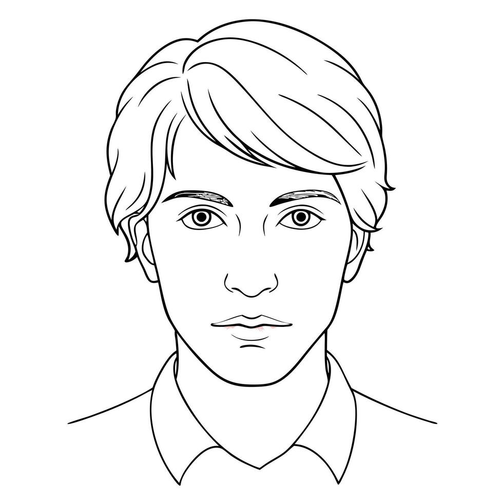 red, illustration line art vector