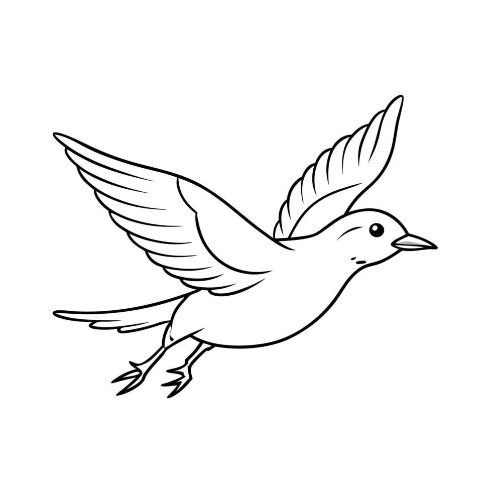 a teal is jamping, illustration line art vector