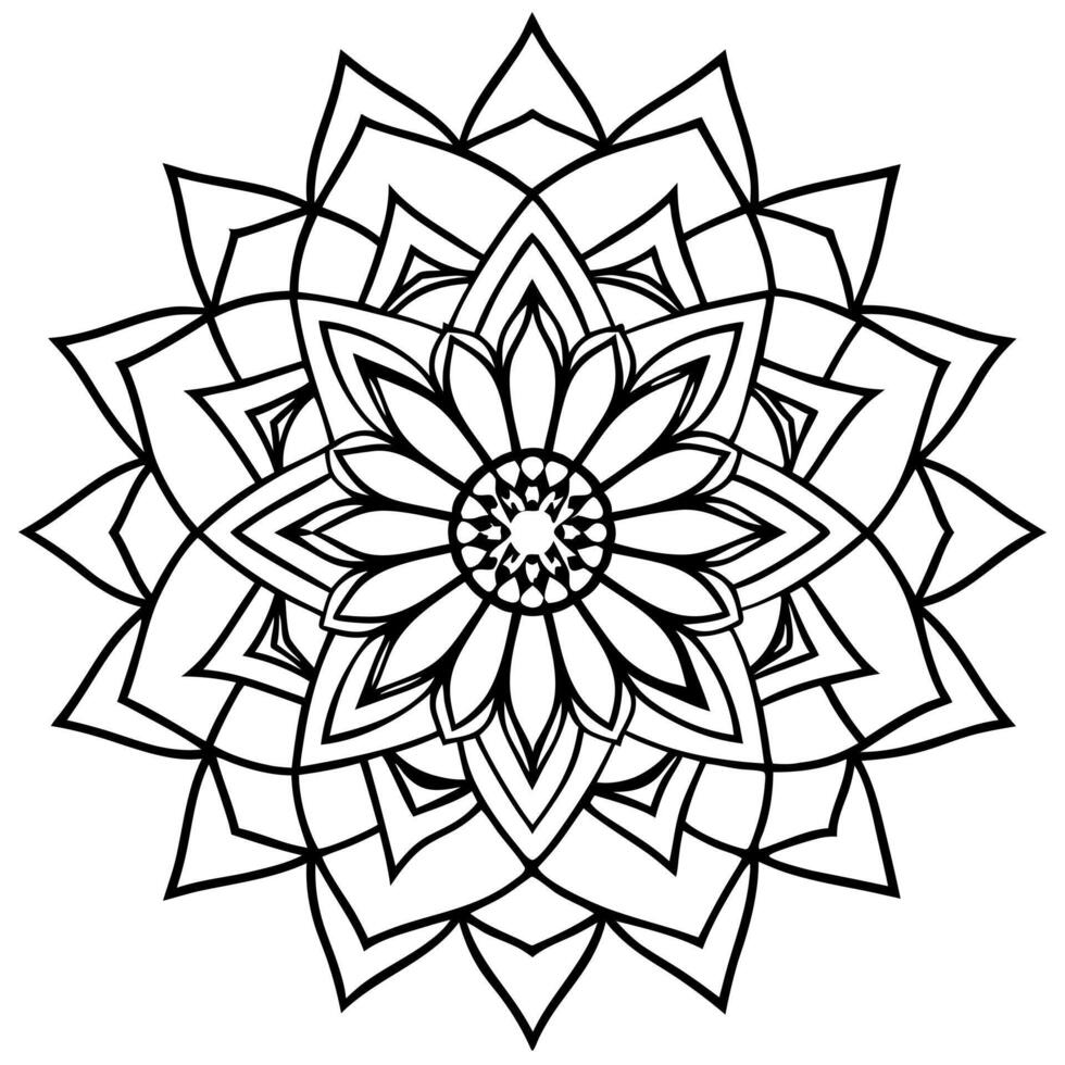 3d rendering of dynamic and modern round ornament decorative pattern in oriental style mandala vector