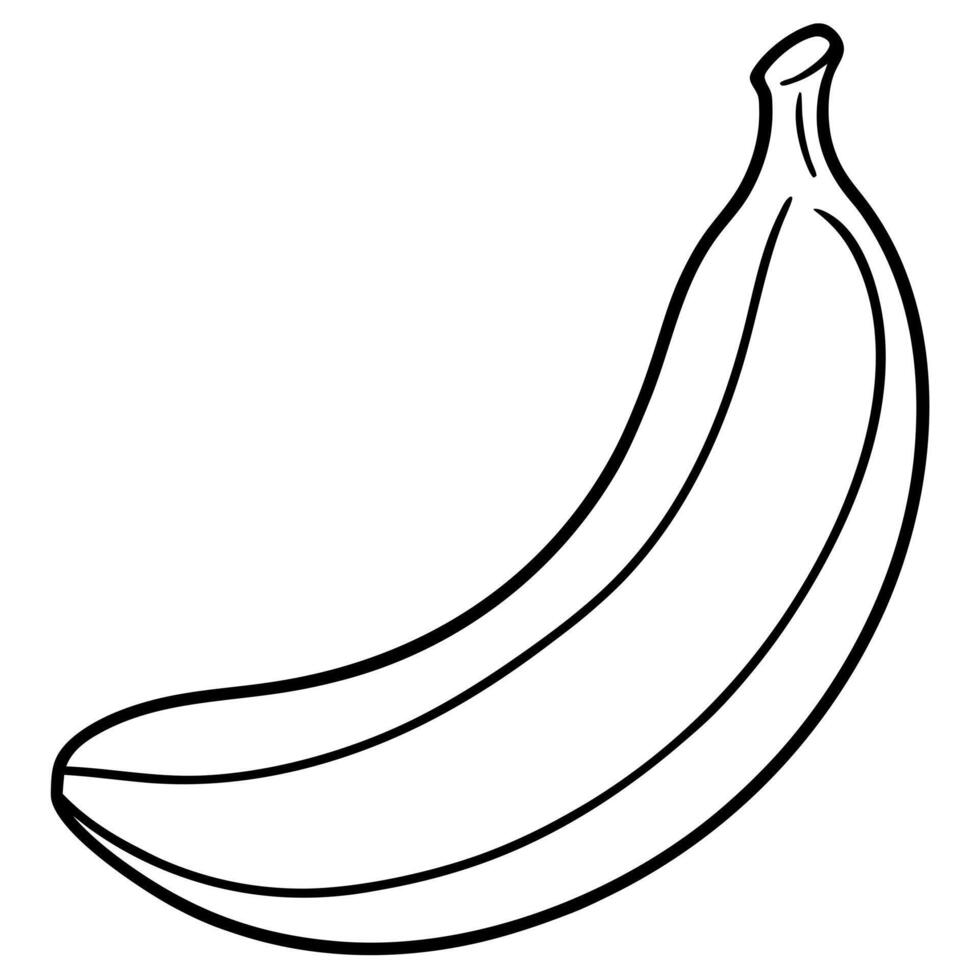 banana, illustration line art vector