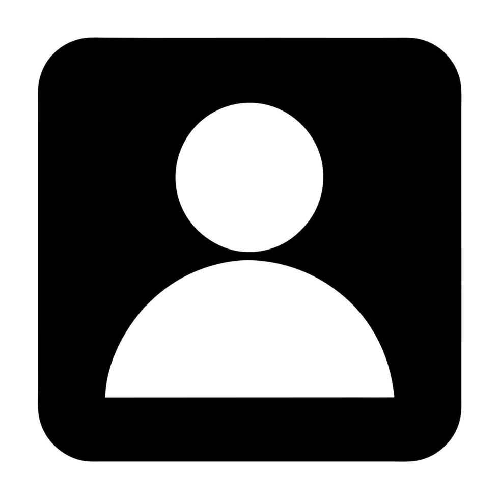 contacts icon, illustration line art vector