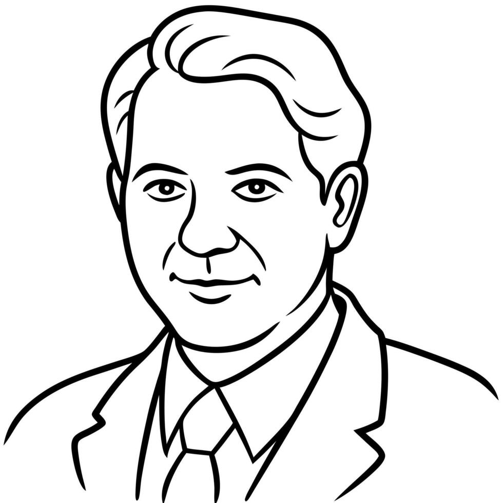 william marston psychologist, illustration line art vector