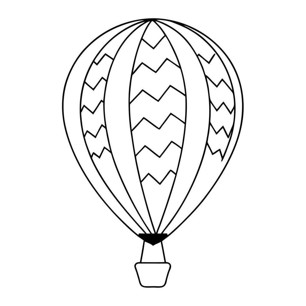balloon, illustration line art vector