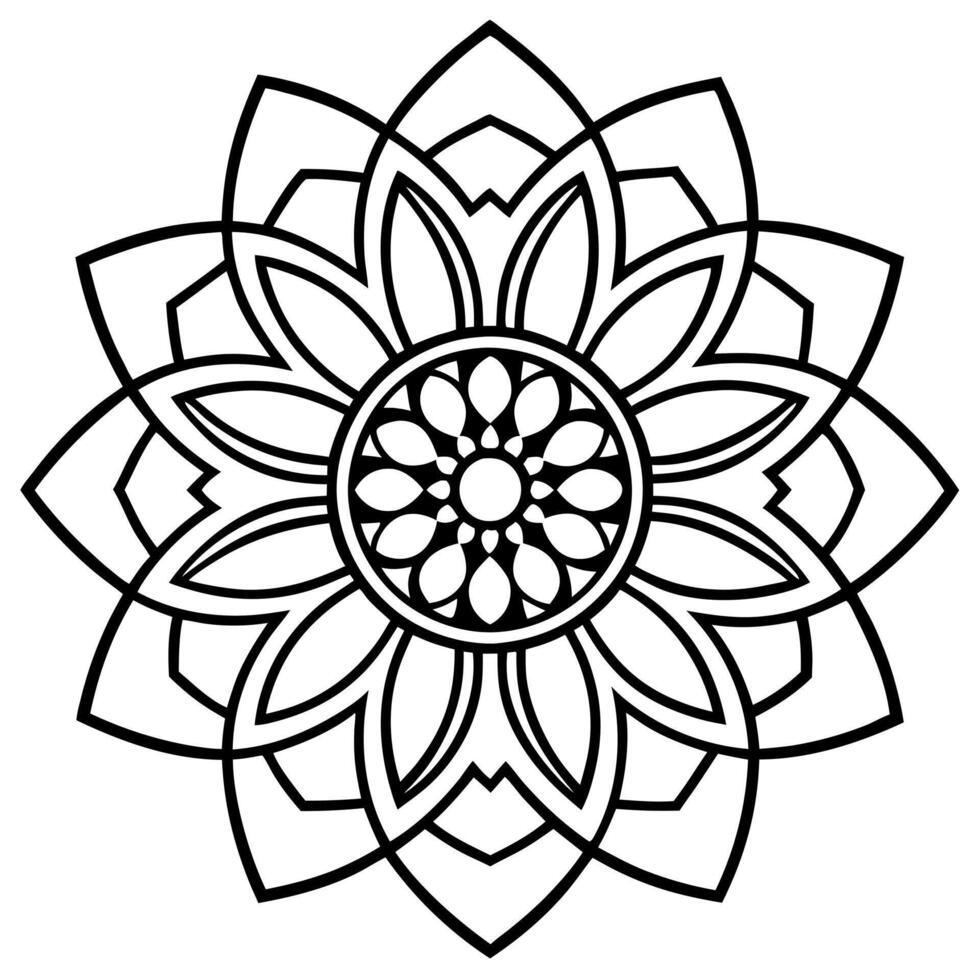 3d rendering of dynamic and modern round ornament decorative pattern in oriental style mandala vector