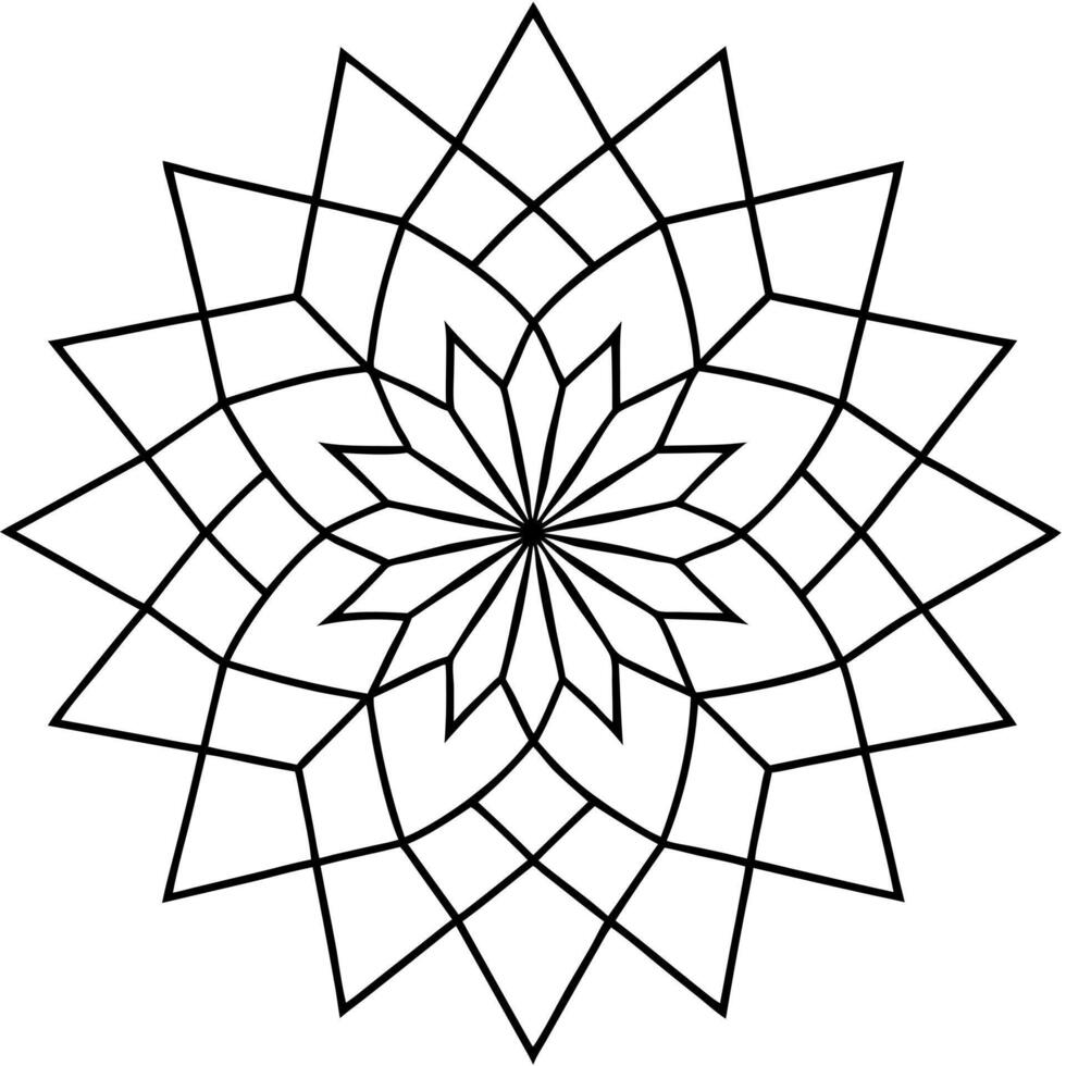mathematical pattern, illustration line art vector