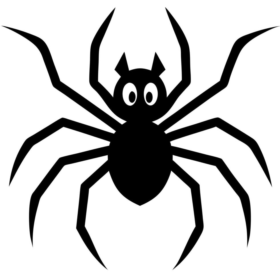 halloween spider silhouette, spider different shapes silhouette set, scary and creepy element vector
