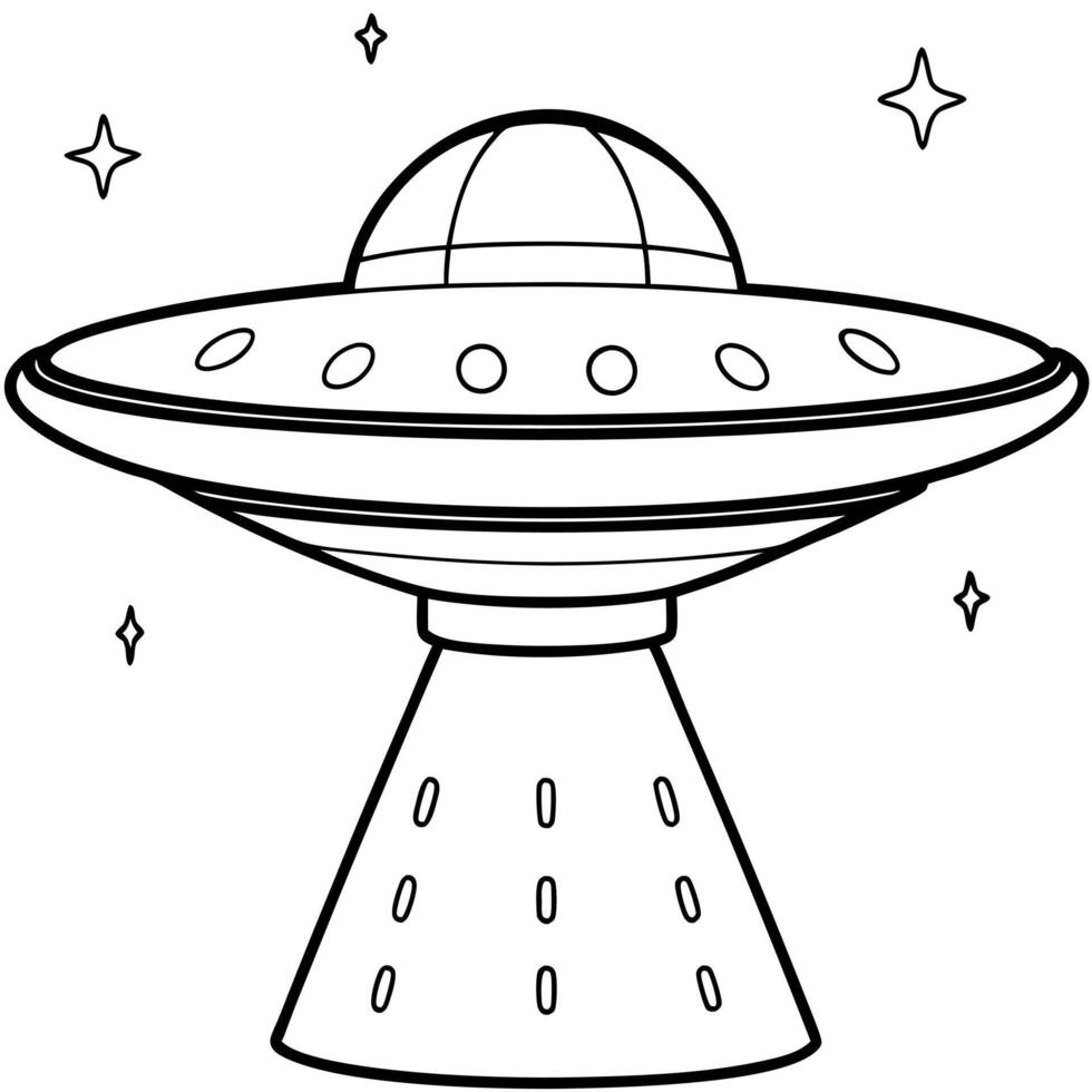 sci-fi, illustration line art vector