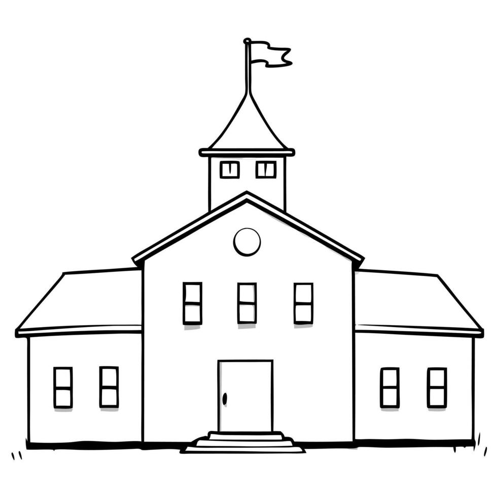school, illustration line art vector