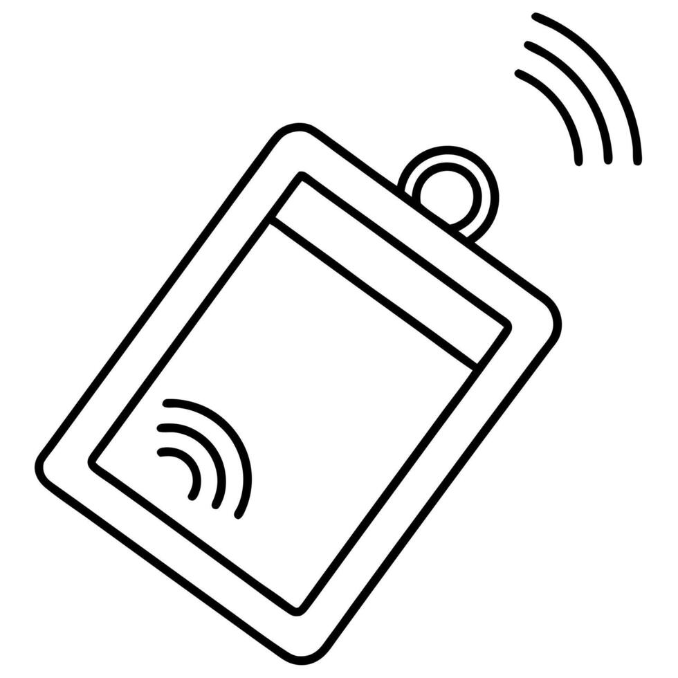 rfid, illustration line art vector