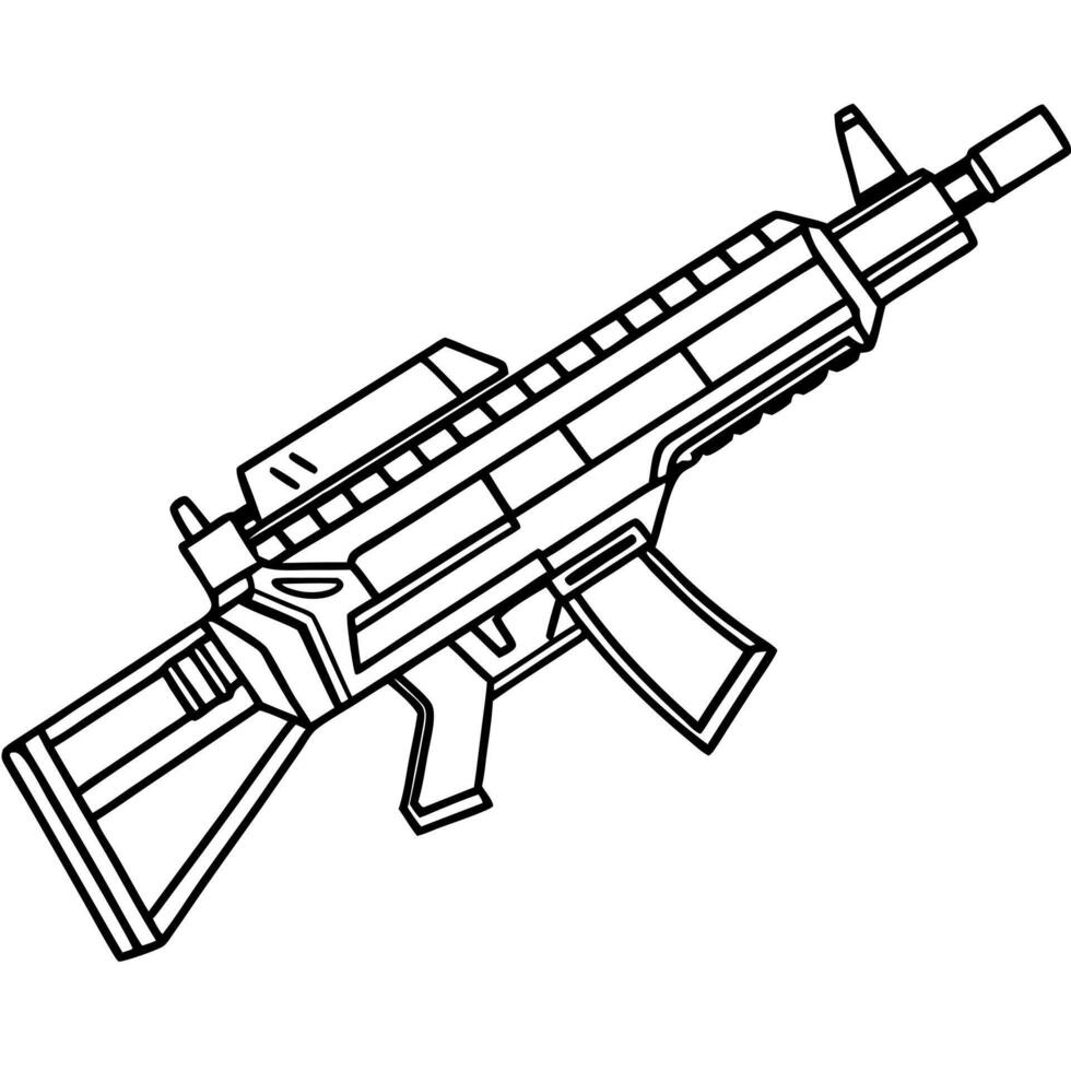wepon, illustration line art vector