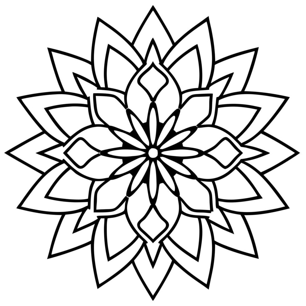 3d rendering of dynamic and modern round ornament decorative pattern in oriental style mandala vector