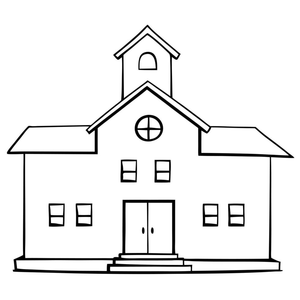 school, illustration line art vector