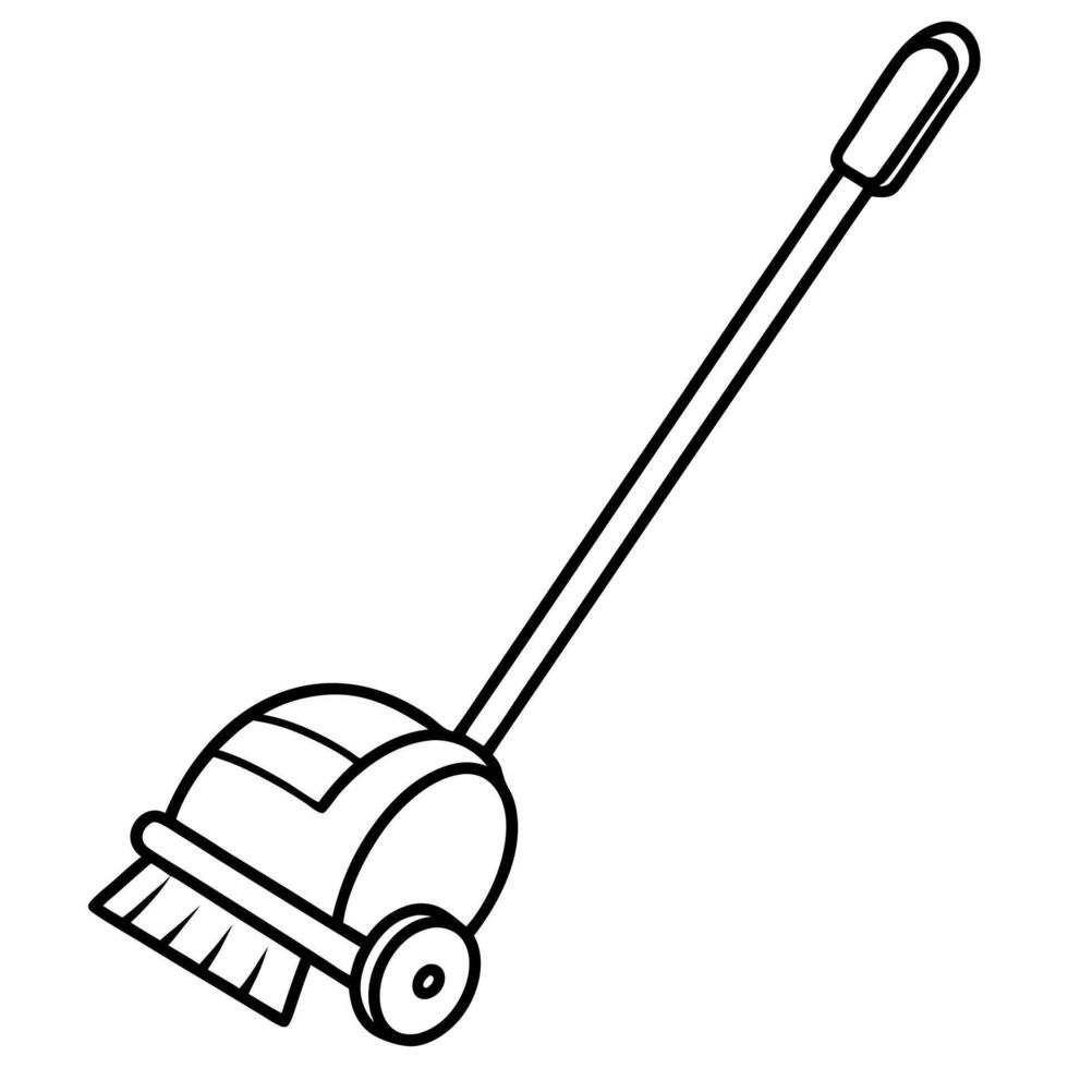 a g light sweeper, illustration line art vector