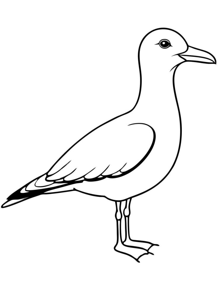 a bird that loves the ocean, often seen flying over beaches and shorelines seagulls have long wings vector