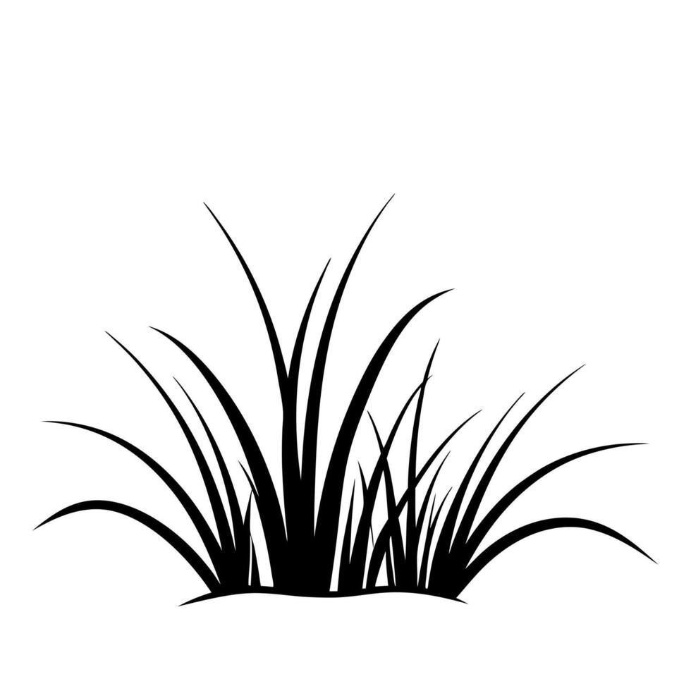 athe grass is green, illustration line art vector