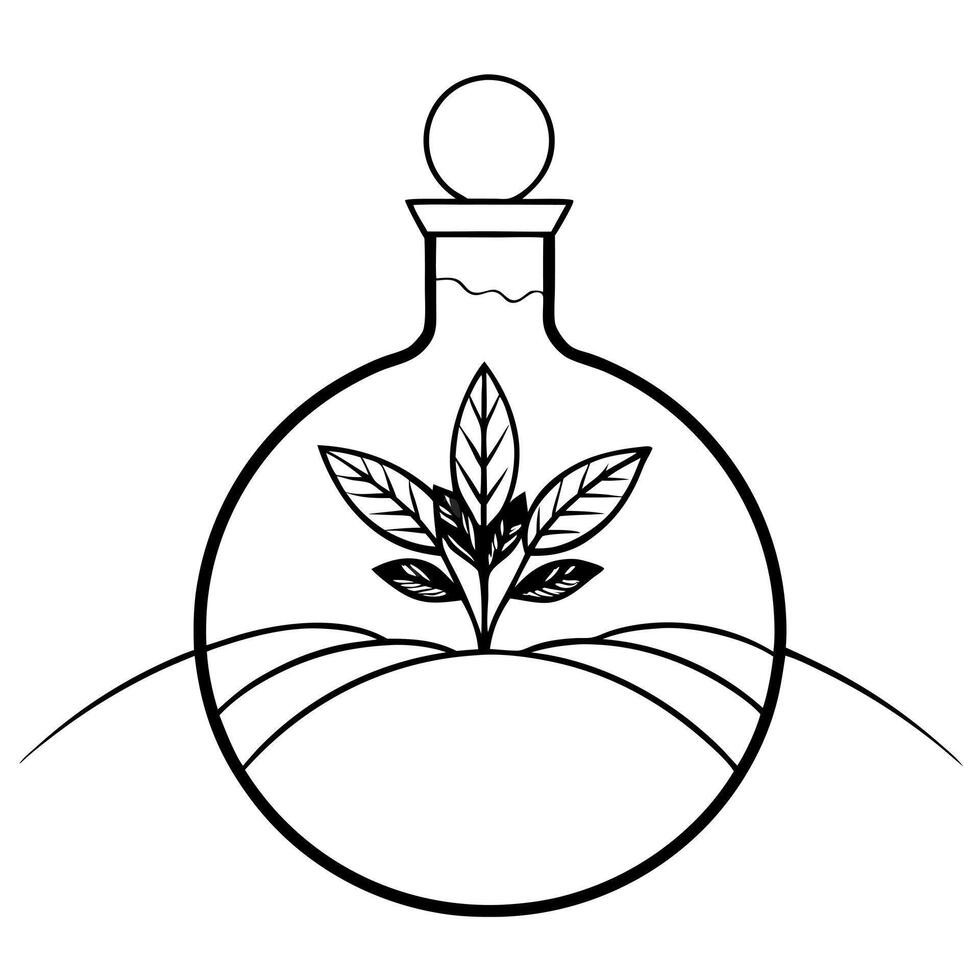 organic, illustration line art vector