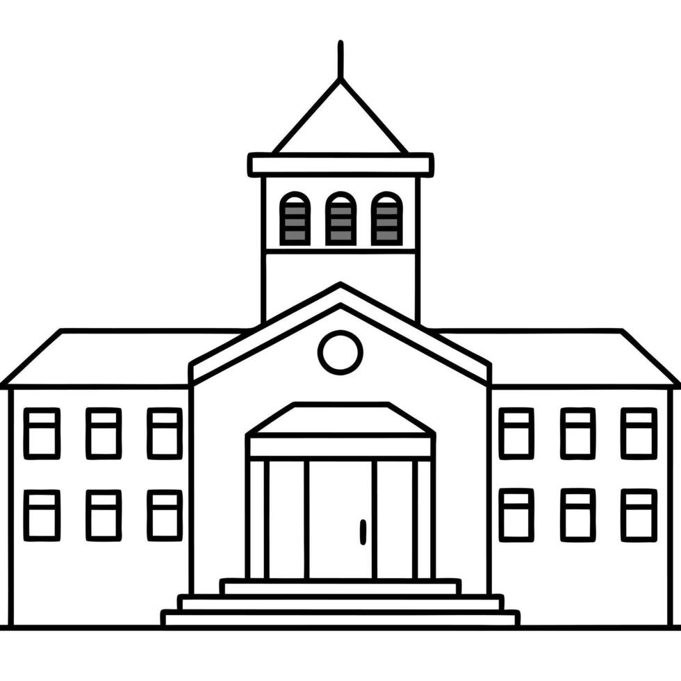 school, illustration line art vector
