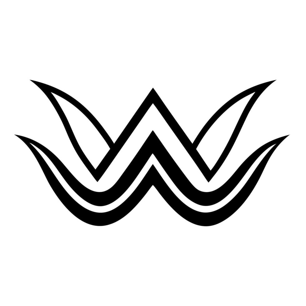 a modern and dynamic logo design featuring a stylized wwave-like representing growth, movement, and vector