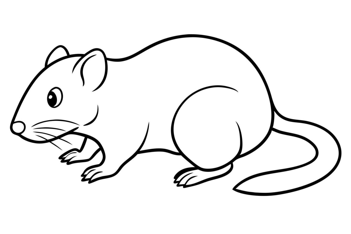 hamster crouching the badger lowers its body close to the ground, often when stalking prey vector
