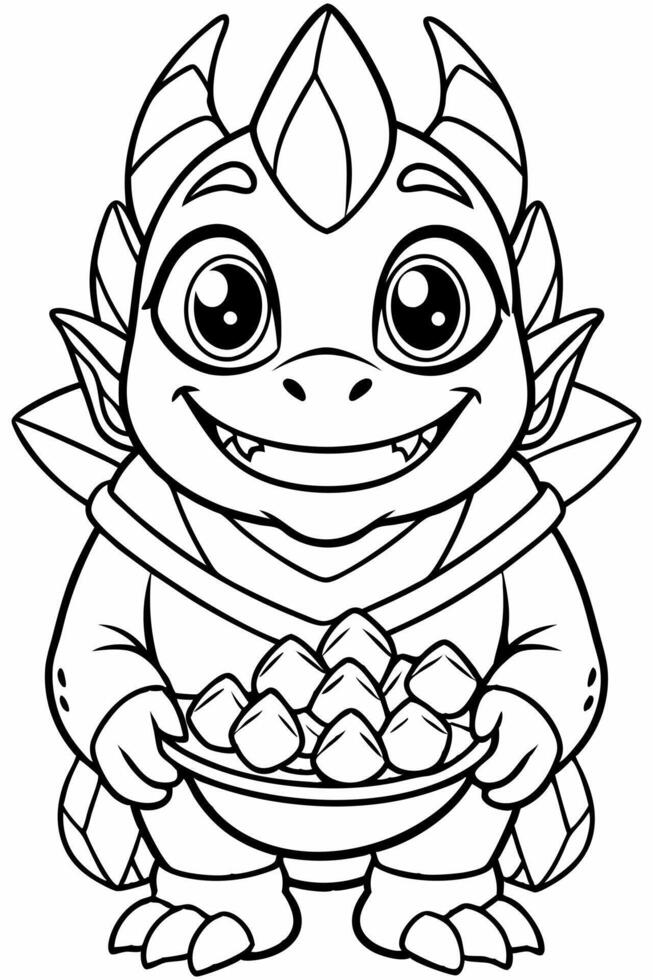 anime style, more details, well-drawn, a shy monster with glowing skin and big, curious eyes she vector