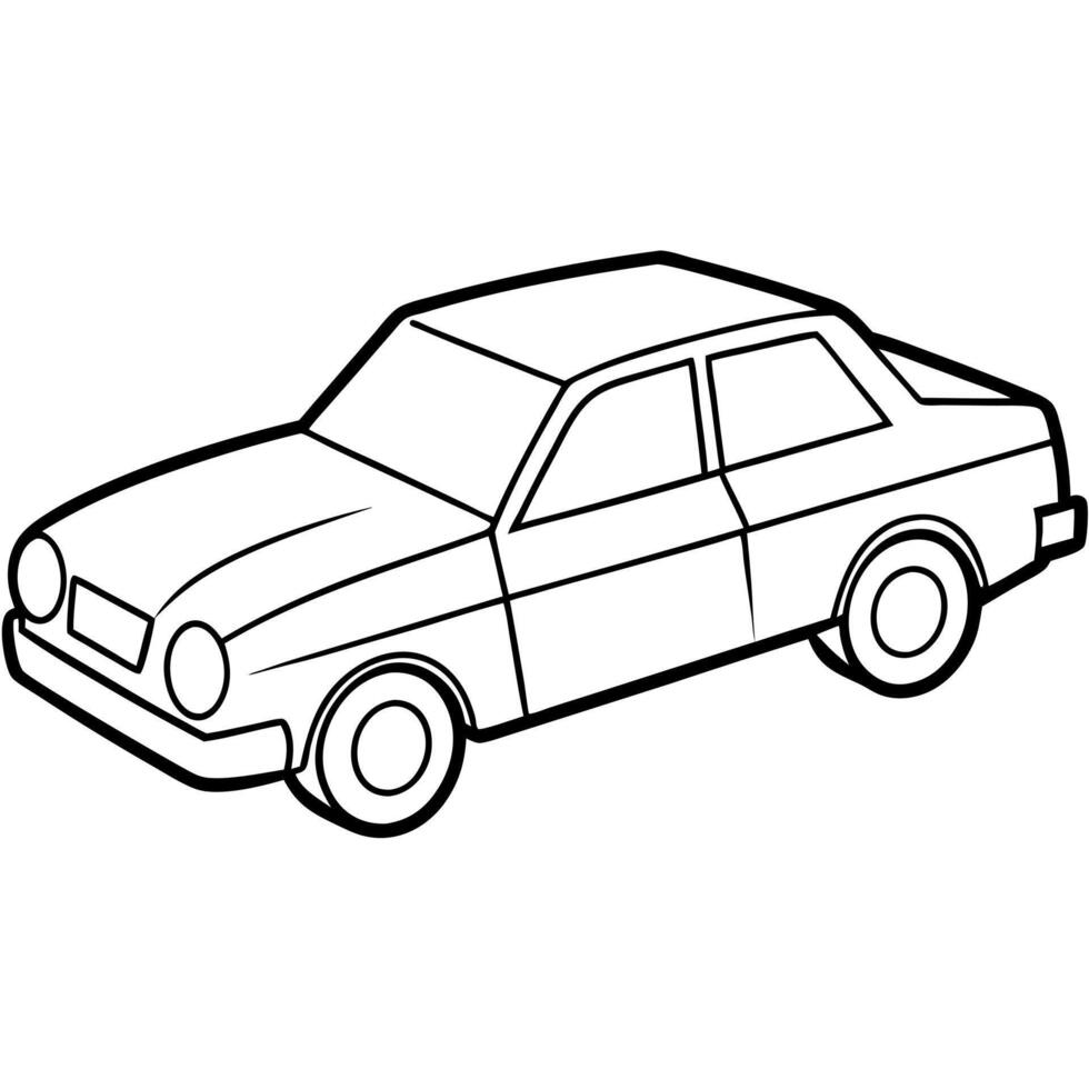 car, illustration line art vector