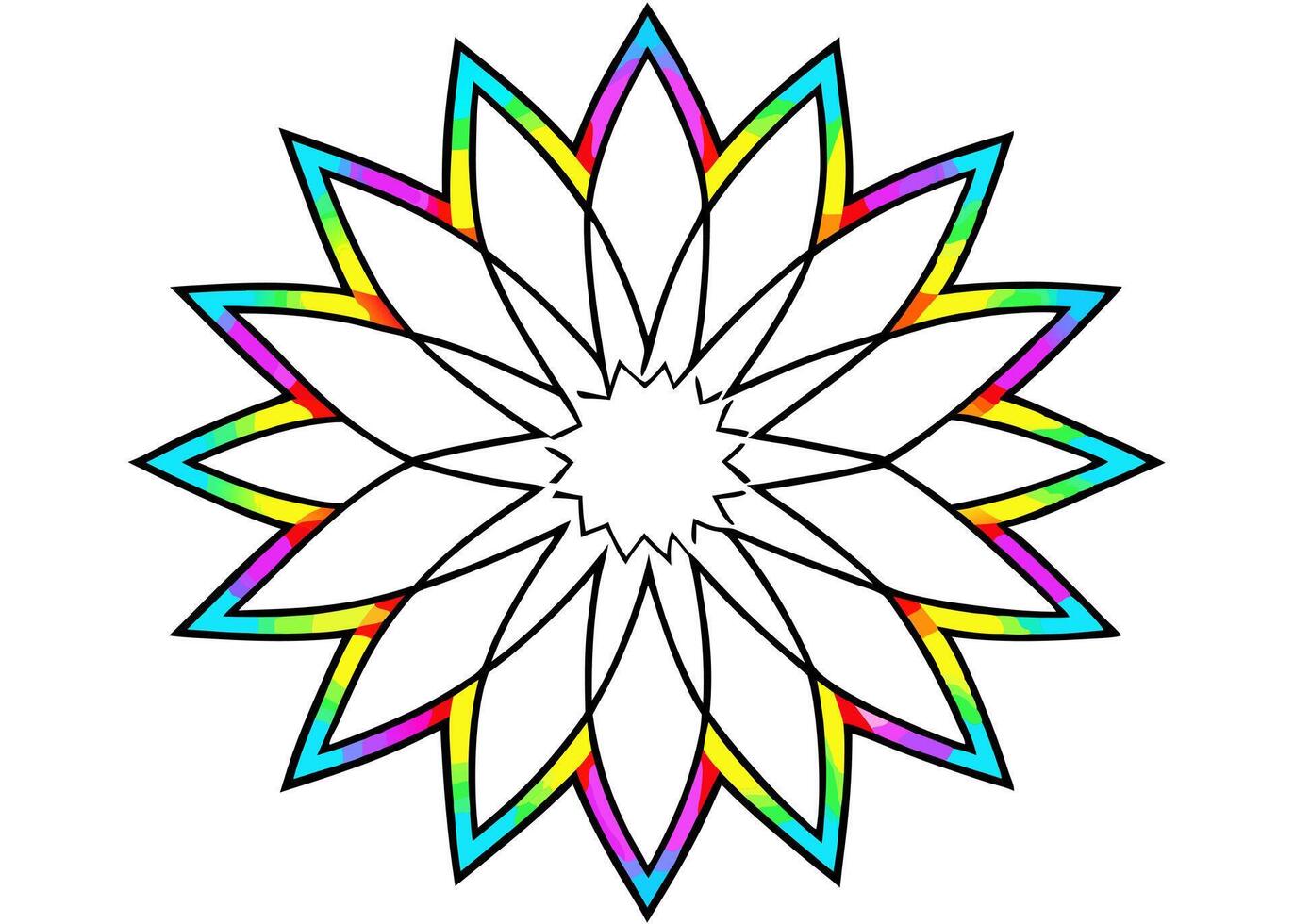 colors, illustration line art vector